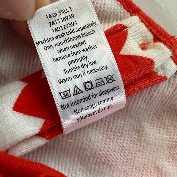 Gymboree 2t Girls Dress Long Sleeve Mod Geometric print w/Bow red white cotton - Picture 4 of 8